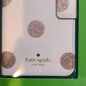 Kate Spade Leather folio wrap Iphone 7 plus case
